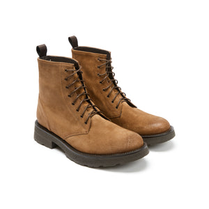 Derby ankle boot chestnut brown