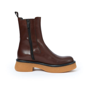 Plain chelsea boot mahogany brown