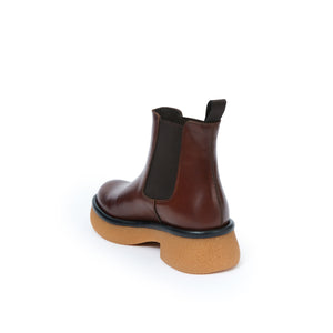 Plain chelsea boot mahogany brown