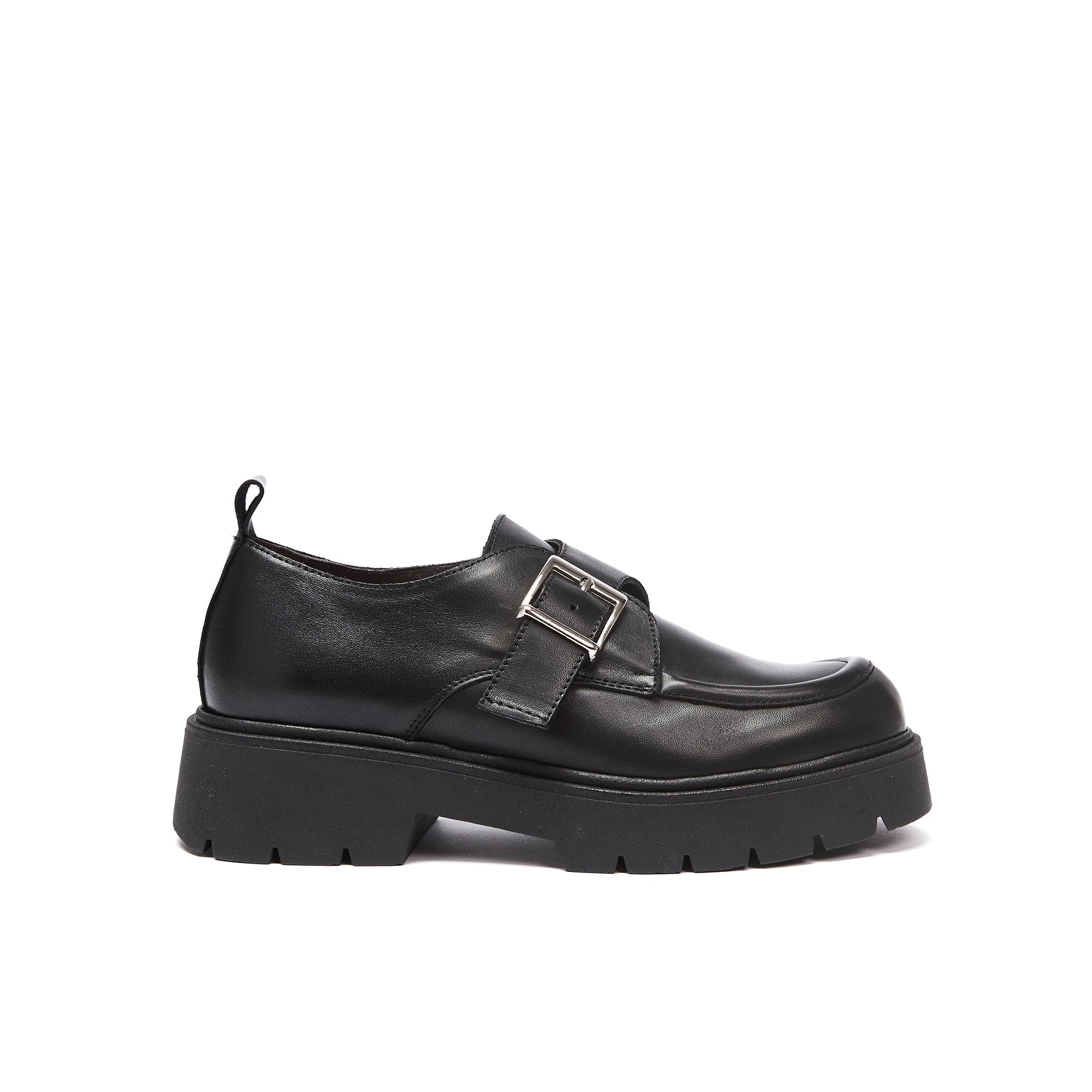 Monk strap mocassin black