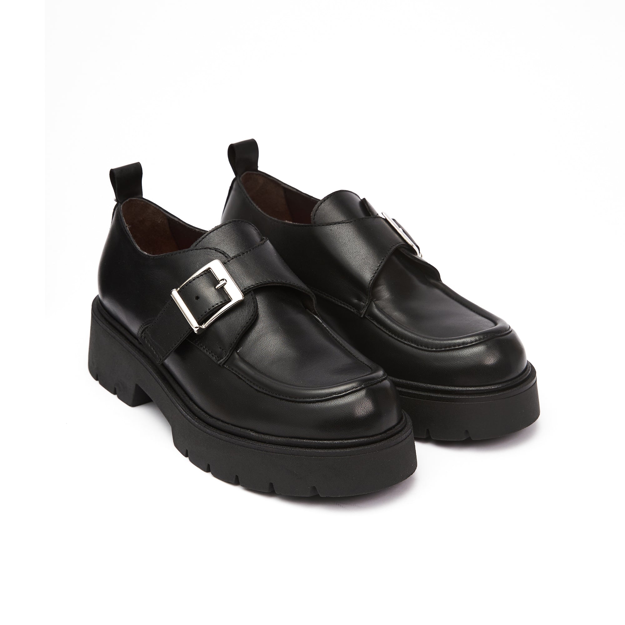 Monk strap mocassin black