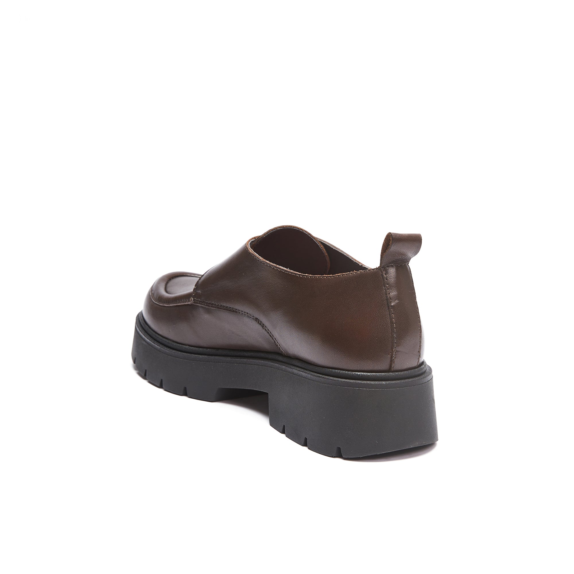 Monk strap mocassin dark brown