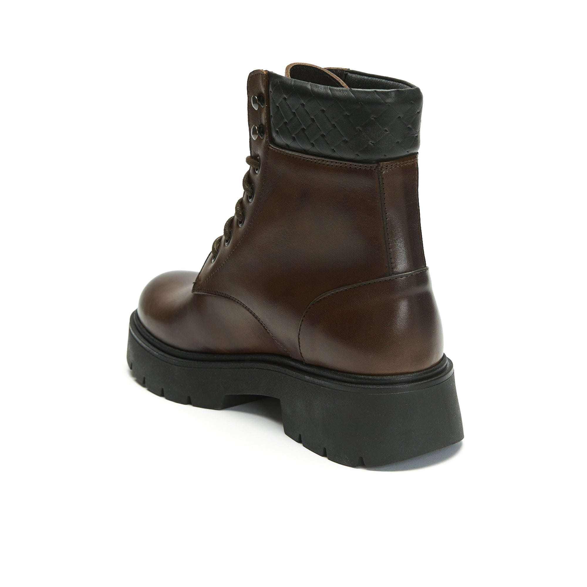 Derby ankle boot mahogany brown